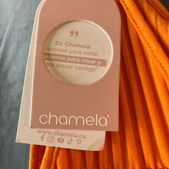 Orange Ribbed Maxi Dress 🍊 - Picture 4 of 4